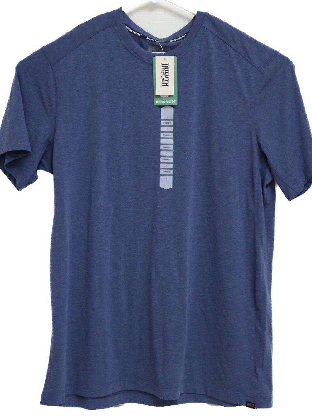Duluth Trading Co Men's Dry On The Fly T Shirt Blue Size L DriRelease NWT NEW